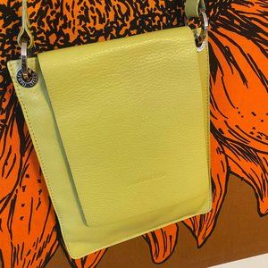 Daniella Ortiz Apple Green Lexie Crossbody Shoulder Bag Silver Hardware
